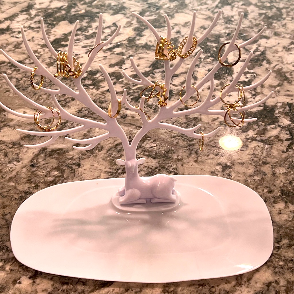 New Deer Jewelry Stand For Rings Necklaces Bracelets Trinkets  More